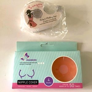 Lingerie body tape & silicone nipple covers - NEW